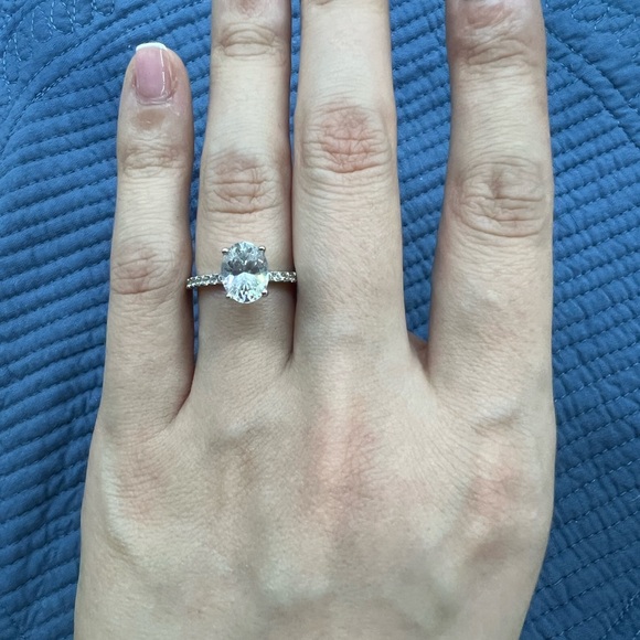 Jewelry - Oval 2.25 Carat (Simulated Diamond) Engagement Ring